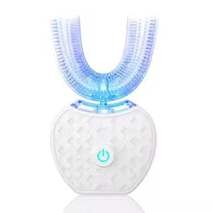 Blanchisseur de dents intelligent automatique à lumière bleue en forme de U